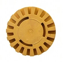 4'' Rubber Eraser Wheel Car Decal Remover Car Sticker Caramel Pneumatic Removal Wheel Tool Kit Wheel Decal Eraser - Yellow - View 8