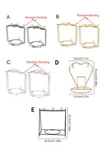 1pc, Multipurpose Iron Art Cup Holder, Coffee Mug Rack For Countertop With 6 Hooks, Coffee Mug Holder Organizer, Display Stand For Home, Kitchen, Office, Meeting Room, Coffee Bar Cup Holder - Multicolor - View 4