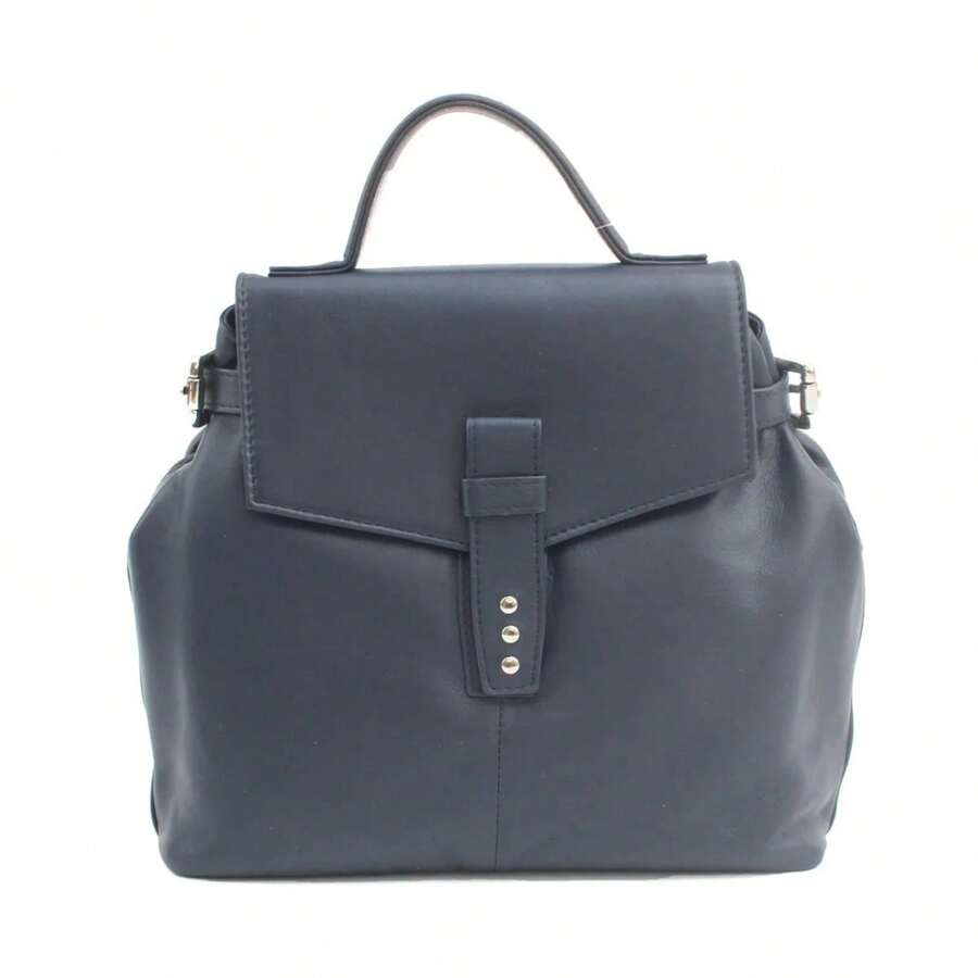 Eastern Counties Leather Womens/Ladies Noa Leather Handbag (Navy) - Navy Blue - View 1