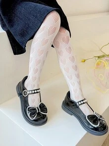 情趣細節蕾絲襪襪套女士美腿蕾絲襪，黑色和白色提供選擇，可愛時尚，高貴大方，適合女孩子在特殊場合和日常穿著。一對 - 白色 - 查看 4