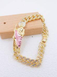 1入14K金鍍綠色聖猶達聖母手鐲(女款) - 手鍊 - 查看 4