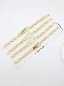 1入14K金鍍綠色聖猶達聖母手鐲(女款) - 手鍊 - 查看 8