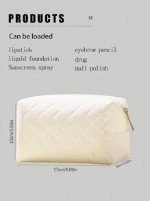 新款化妆包，定制照片化妆包，可根据您的独特设计进行定制，轻巧的拉链化妆包也非常适合零钱包、铅笔盒，非常适合购物、约会、度假、旅行、节日、派对或作为礼物，八角形钻石化妆包店返校 - 彩色 - 查看 5