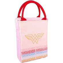 Wonder Woman Rectangular Lunch Bag Set (Pack Of 3) (Pink) - Pink - View 4