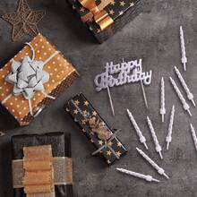 生日蛋糕蠟燭套裝- 10入組螺旋式蠟燭和生日快樂字母蠟燭蛋糕裝飾 - 優雅的蠟燭和字母蠟燭蛋糕裝飾用品 - 獨特的銅玫瑰金粉色生日蠟燭，適用於所有年齡的主題生日派對，如1歲，21歲，18歲，30歲，40歲，50歲，60歲和70歲生日裝飾 - 彩色 - 查看 6