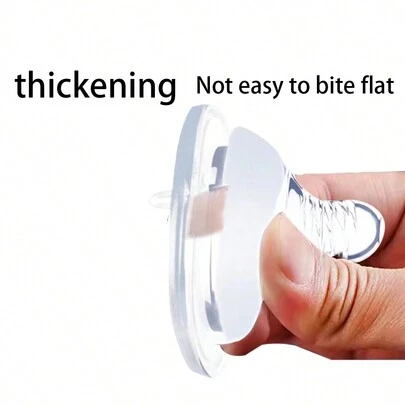 1 pieza Tetina de botella anti-cólicos de cuello ancho para bebé con rosca, tetina realista antiasfixia y de lactancia simulada