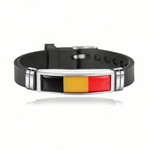 suteyi The National Flag Bracelet Is Suitable For European And American Countries, Such As The United States, Portugal, France, And Spain. It Is A Prop For National Teams To Cheer On During The European Football Championship - Multicolor - View 3
