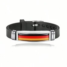 suteyi The National Flag Bracelet Is Suitable For European And American Countries, Such As The United States, Portugal, France, And Spain. It Is A Prop For National Teams To Cheer On During The European Football Championship - Multicolor - View 4