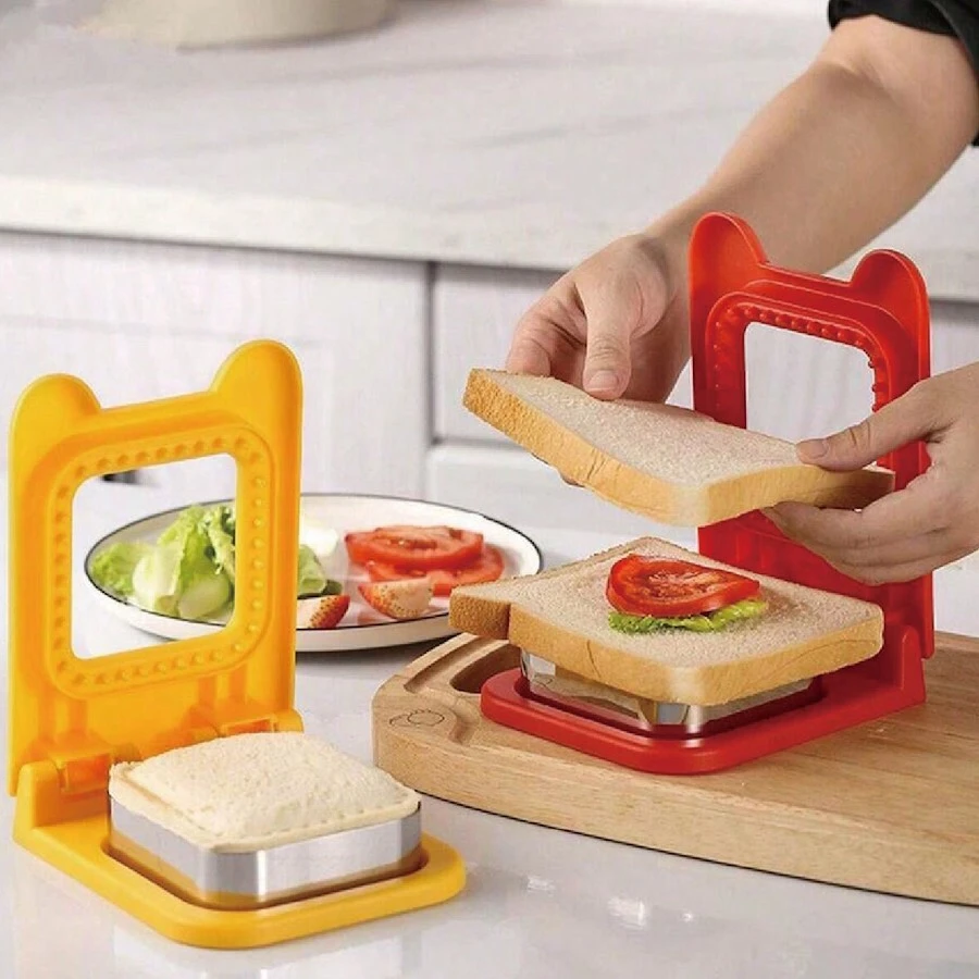 1 pieza Cortador de galletas de acero inoxidable, fabricante de pasteles/dumplings, herramienta de horneado, gadget de cocina, accesorio de cocina - Multicolor - Ver 1