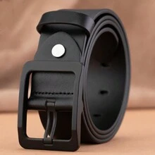 O curea pentru femei și bărbați, simplă și versatilă, cataramă neagră cu ac pentru studenți, decorațiune personalizată, curea pentru femei mărime mare vară, școală toamnă, toamnă, Halloween