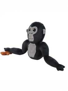 42cm/16.53in猩猩標籤猴子毛絨玩具，熱門卡通遊戲角色猩猩標籤毛絨玩偶，柔軟填充動物娃娃，適用於兒童生日感恩節禮物及家居房間裝飾 - 黑色 - 查看 10