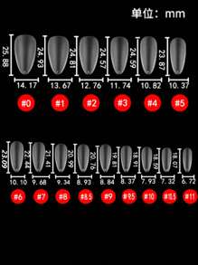 Gel X Nail Kit 150 Pieces Almond Tip, ABS Clear Full Matte Short False Tip Medium Soft Gel Full Coverage Press Nails For Nail Extension DIY Salon, Short Gel Nails,Gel Nail Tips Fake Nails Supplies - Clear - View 4