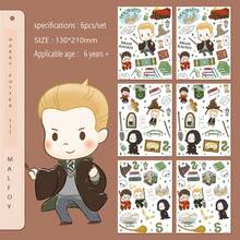 Warner Bros. 6 件卡通动漫人物贴花，防水家居浴室贴纸，个性化魔术墙贴
