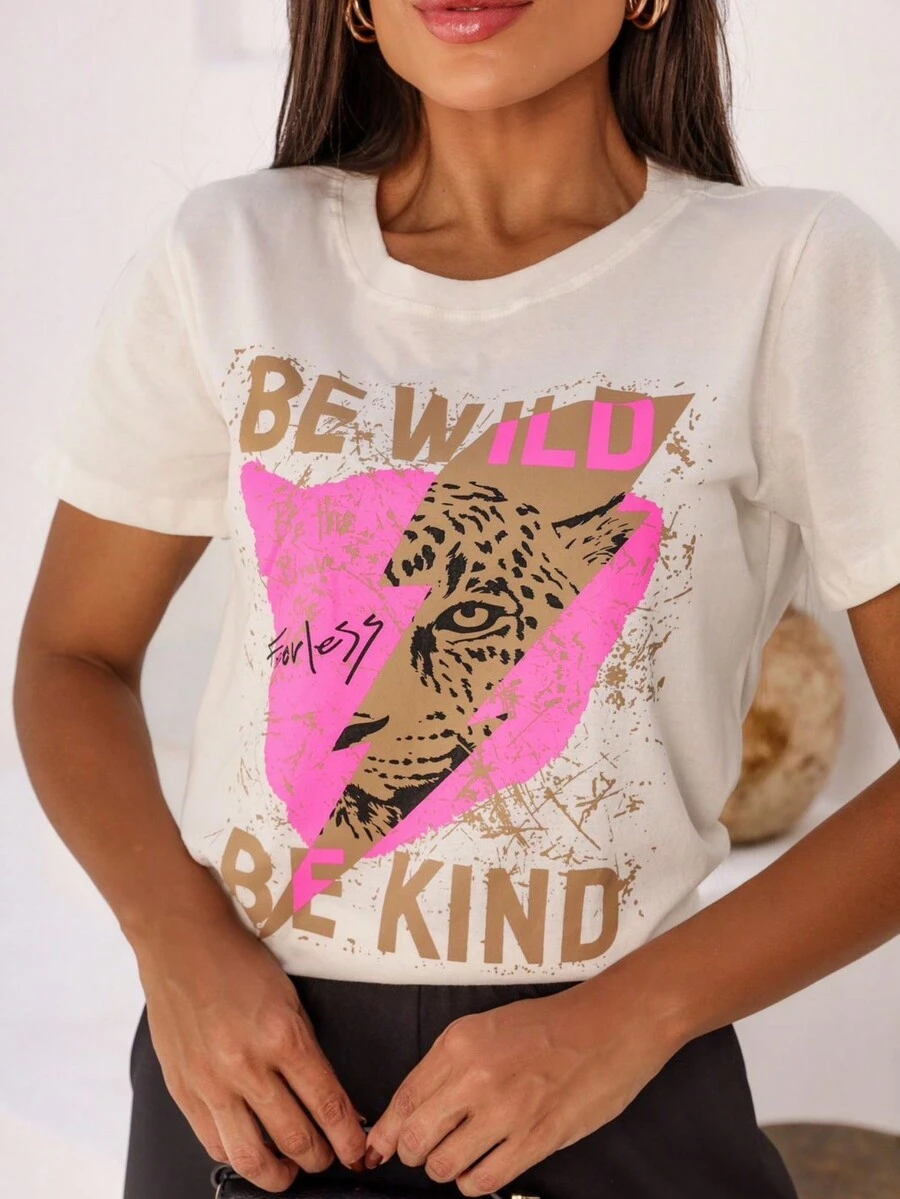 Women T-Shirts - Màu be - Xem 1