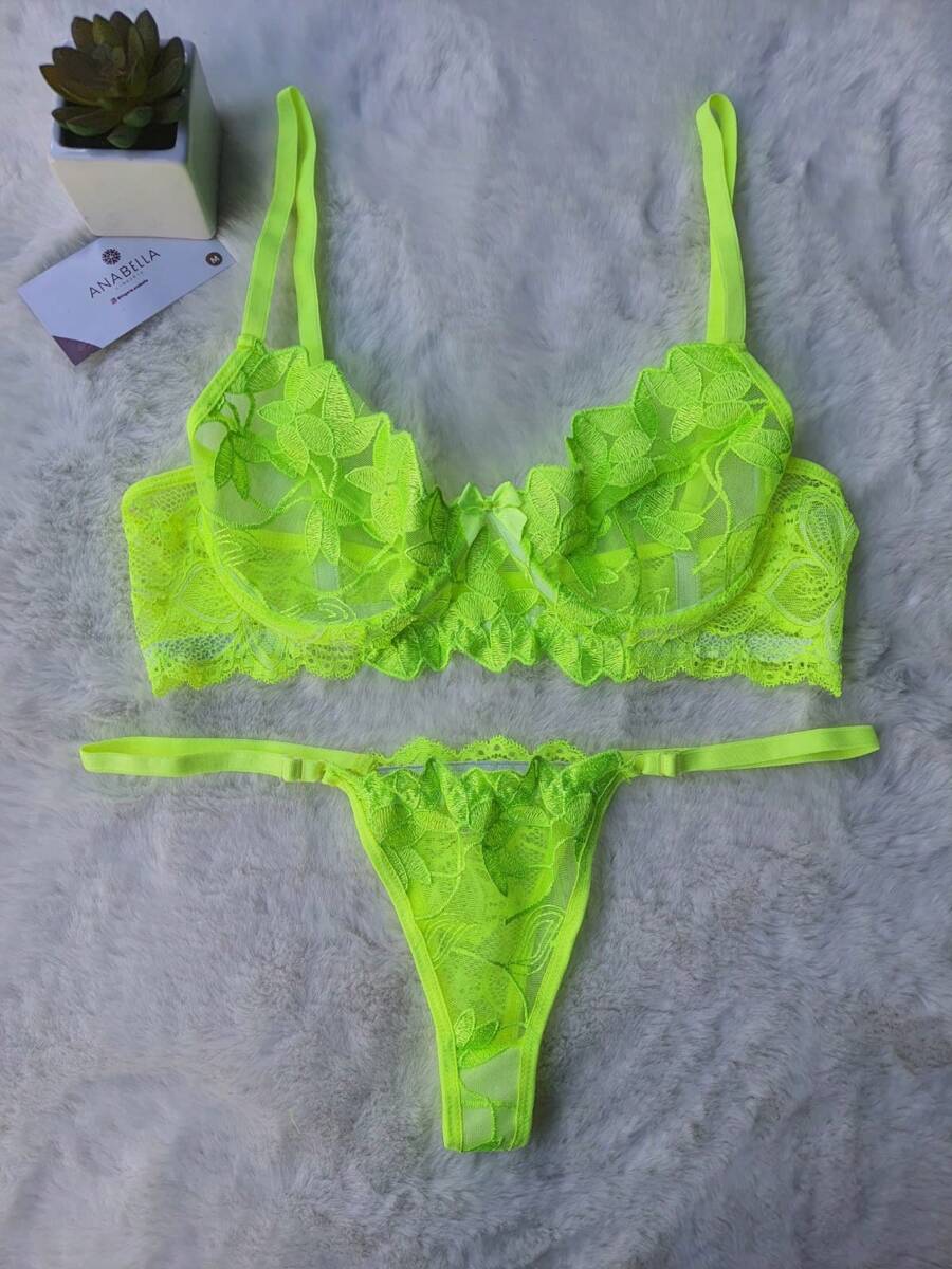 Women Sexy Lingerie Sets - 青檸色 - 查看 1