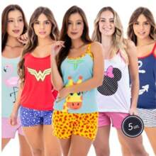 Women Pajama Sets - 彩色 - 查看 5