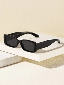 1/2/3 pares de gafas de sol rectangulares pequeñas de moda para mujer, adecuadas para uso diario, versátiles y elegantes, ideales para salidas familiares, viajes, vacaciones en la playa, actividades al aire libre, etc. - Multicolor - Ver 5