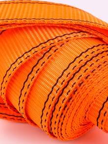 faming Cargo Binding With Ratchet Rope Tightener Orange Belt Steel Hook 2.5CM Wide 3 Meters Long Polyester Checked Goods Fixed Rope Withstand 800 Pounds Lock Is Not Loose Load Strap Rubber-Coated Handle - Orange - View 6