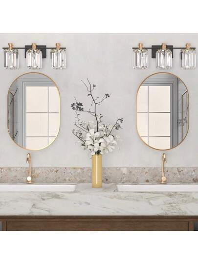 CASSIL Oval Mirror, 50 75 Cm, Bathroom Metal Frame Horizontal Or Vertical Suspension, Living Room, Bedroom, Entrance Makeup Spiegel (Black, Gold) view 11