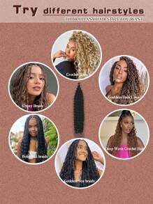 Deep Curly Hair Extensions Ocean Wave Crochet Hair Extensions Deep Wave Crochet Hair Extensions 1Pack 30Inch Synthetic Twist Ripple Curly Braiding Hair For Women