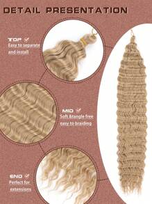 Deep Curly Hair Extensions Ocean Wave Crochet Hair Extensions Deep Wave Crochet Hair Extensions 1Pack 30Inch Synthetic Twist Ripple Curly Braiding Hair For Women