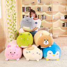 Long Plush Stuffed Animal Hugging Pillow Cuddly Pillow Plushies Toy Home Decor Huggable Anime Gifts For Kids And Lovers In Birthday, Valentines - 藍企鵝 - 查看 4