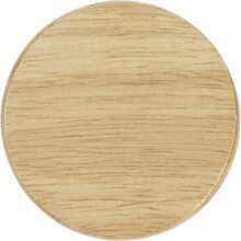 Bullet Scoll Wooden Coaster (Natural) - Beige - View 1