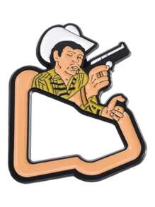 Pin Broche Chalino Sanche Metalico Contorno Gorra Snapback - Beis - Ver 1