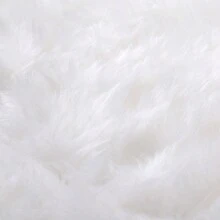 LIVINGANDHOME Living And Home  White Plush Christmas Tree Skirt For Holiday Decoration - white (90cm) - View 10