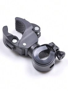 1pc Bicycle Light Holder Clamp 360 Degree Rotation Flashlight Mount Bracket For Front Light, Mountain Bike Riding Accessory - Black - View 4