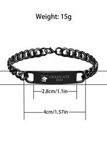 1入組畢業禮物手鍊，手鐲式設計，適用於2024年畢業禮物，啟發性的畢業禮物，適合於高中和大學畢業禮物，同時也是洗禮、傳教士、生日、聖誕節、上大學等場合的完美禮物，是富有意義的禮物 - 彩色 - 查看 4