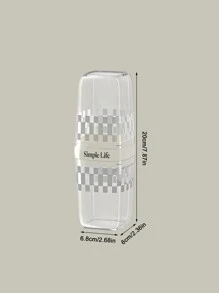 Travel Toiletry Organizer Box For Toothbrush, Toothpaste And Bathroom Accessories With Portable Cup - Stylish Camping Hiking Outdoor Storage Solution - White - View 5