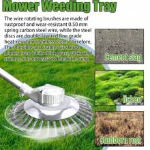 1 件 6 英寸钢丝修剪器头，用于除苔藓、除草、除锈、割草机线式修剪器头替换 - 銀色 - 查看 6