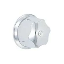 Maneral De Regadera Queen Grande C/chapetón Cromo - Plateado - Ver 3