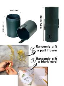 Personalized Makeup Brush Bucket, Custom Pen Bucket, Brush, Cosmetics, Multi-Purpose Stand Makeup Gift, Suitable For Women, Friendly And Elegant Bridesmaid Gift Box, Very Suitable For Wedding Gifts, Or Birthday Gifts School Supplies Multi-Functional Storage Box For Classmates And Friends