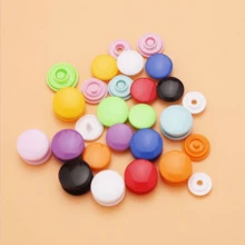 50 Bộ Khóa Chụp Đen Trắng 1.24Cm, Khóa Cửa Cửa Sổ Phụ Kiện Lắp Đặt Khóa Trang Phục Thú Cưng - trắng - Xem 2