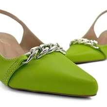 Mozione Women Heeled Sandals - 綠色 - 查看 6