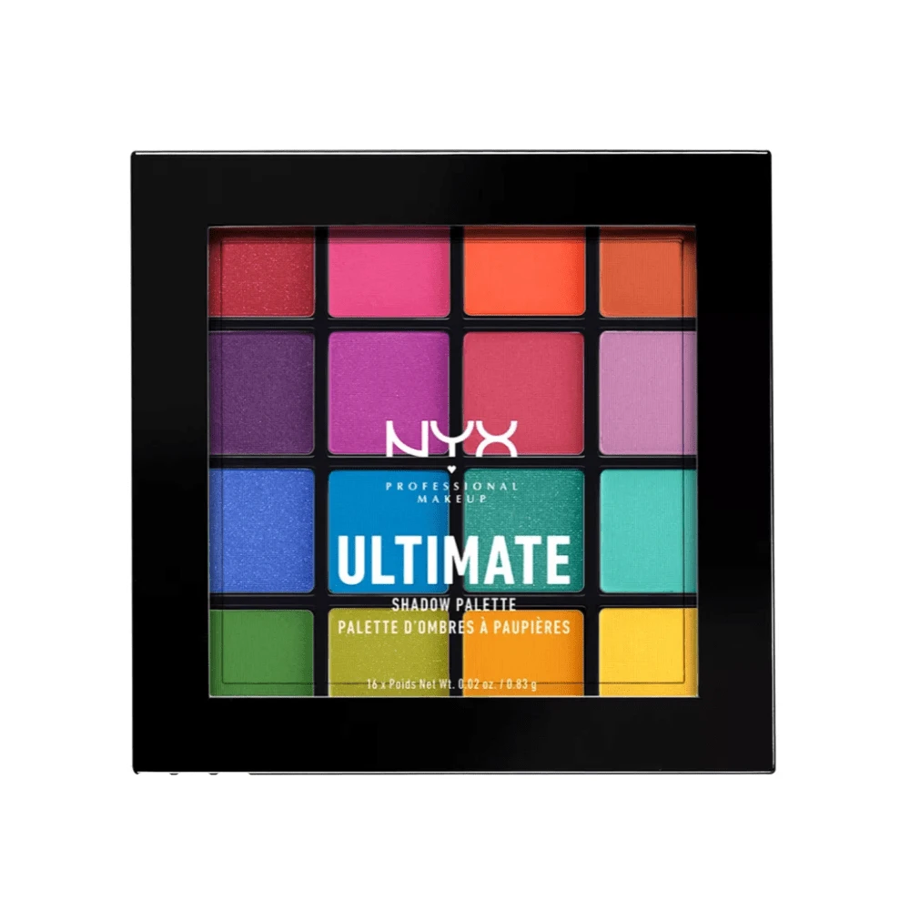 NYX Ultimate Color 16 Vibrant Eyeshadow Palette - Brights - Bright - View 1