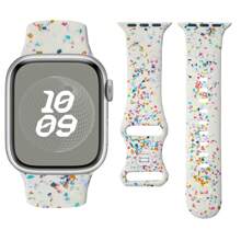Curea sport compatibilă cu Apple Watch Band 38mm 40mm 41mm 42mm 44mm 45mm 46mm 49mm pentru femei și bărbați, curea din silicon moale pentru Apple Watch Series 10 9 8 7 6 5 4 3 2 1 Ultra SE - Lumina stelelor - Vizualizare 13