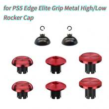 DALUHE Metal Thumbsticks Paddles Compatible With Edge Controller, 6 Analog Stick Joystick Buttons Interchangeable Replacement Compatible With Edge Controller - Red - View 4