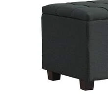 MERAX Storage Bench, Flip Top Entryway Bench Seat With Safety Hinge, Storage Chest With Padded Seat, Bed End Stool For Hallway Living Room Bedroom - màu đen - Xem 7