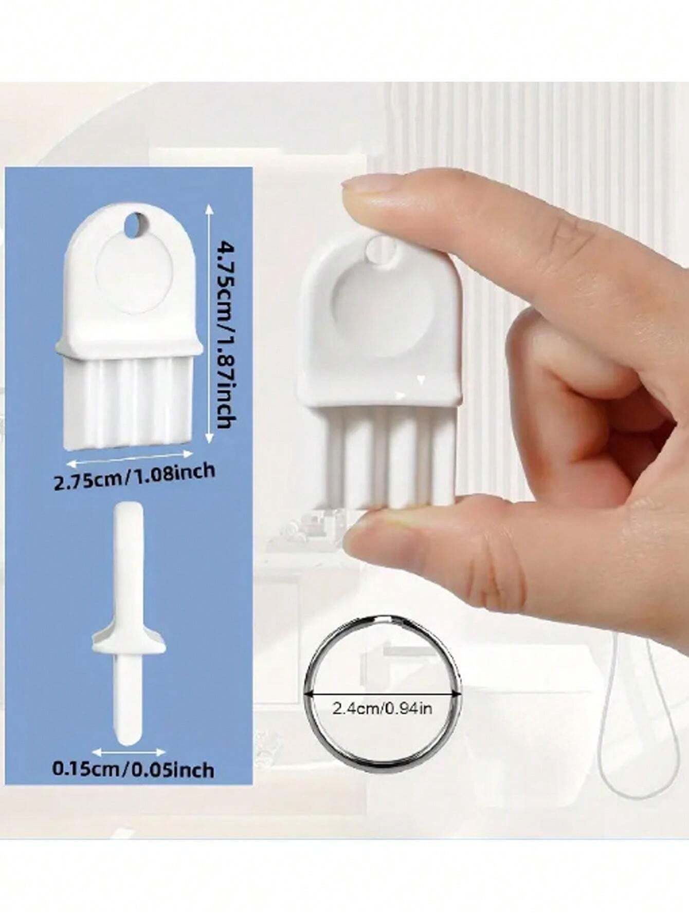 2 Portachiavi Porta Disinfettante In Pelle PU Con Nappa - Ricaricabili 30 Ml - Blu E Bianco - 2