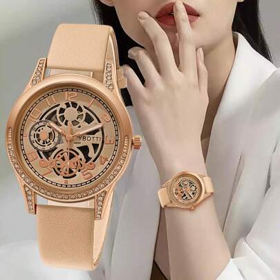 Fashion Women's Watch Quartz Leather Wristwatch Ladies Clock Women Wrist Watch Gift Valentine's Day