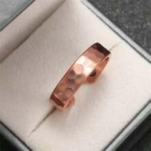 Unisex Copper Vintage Adjustable Open-Ended Ring, Multiple Styles Available - Bronze - View 3