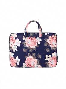 Case Bag Briefcase For Laptop 15 14 Woman With Handle - Azul - Ver 1