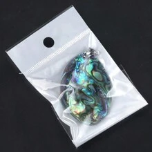 Large Abalone Shell Pendant With Colored Edges For DIY Jewelry Necklace,  European And American Style - Abalone Pendant - View 6