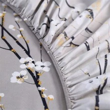 Copriletto a tre pezzi in stile moderno con fiori, confortevole, soffice e traspirante in fibra di poliestere, adatto a tutte le stagioni per la camera da letto