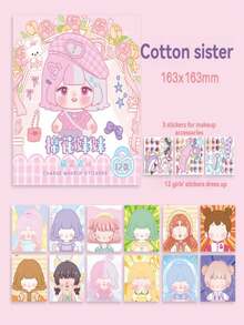 Princess Dress Up Sticker Book Toy For Girls, Children's Educational Toy, Sticker Drawing For Beautiful Girls' Makeup - Multicolor - View 18