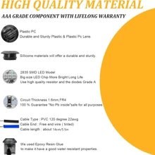 10pcs Smoked 3/4" 12V Round LED Side Marker Lights For Trailer Truck RV Round Side Lamp - Red - View 3