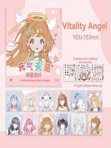 Princess Dress Up Sticker Book Toy For Girls, Children's Educational Toy, Sticker Drawing For Beautiful Girls' Makeup - Multicolor - View 10